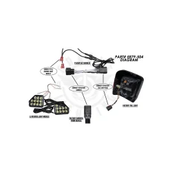 Adapter tylnych lamp Jeep Wrangler JL